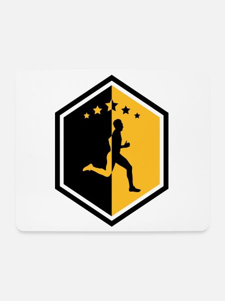 Laufen / Running / Jogging / Joggen / Marathon - Mousepad (Querformat) - Weiß