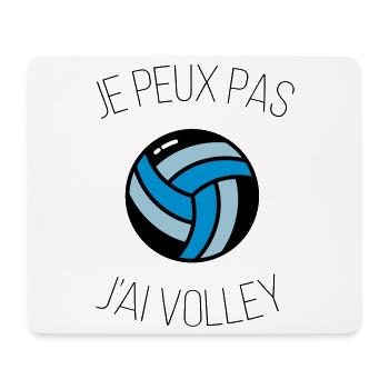i can't volley - Mouse Pad (horizontal) - white - Front