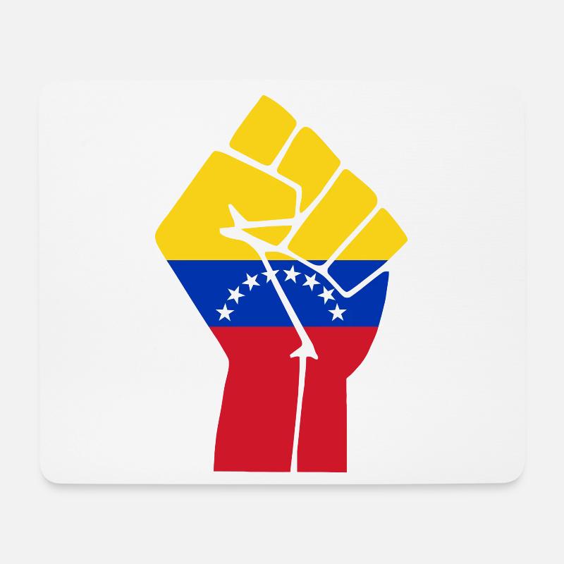 Venezuela Faustflagge - Mousepad (Querformat) - Weiß
