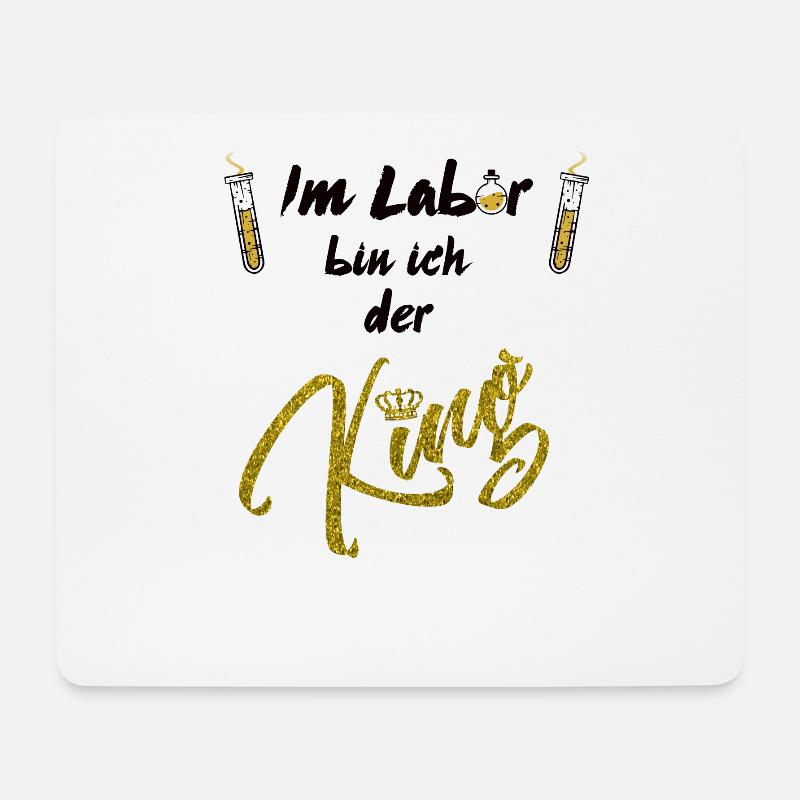 Labor King - Mousepad (Querformat) - Weiß