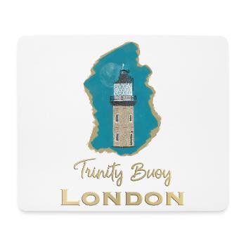 Londres, Trinity Buoy Lighthouse, Pixel Art - Tapis de souris (format paysage) - blanc - Devant