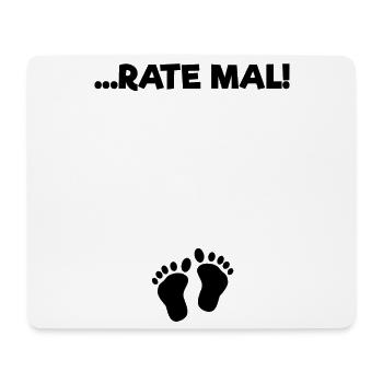 Baby Babyfüße Schwanger Statement Schwangerschaft - Mousepad (Querformat) - Weiß - Vorne