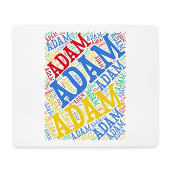 Adam t-shirt word cloud t-shirt gift idea - Mouse Pad (horizontal) - white - Front