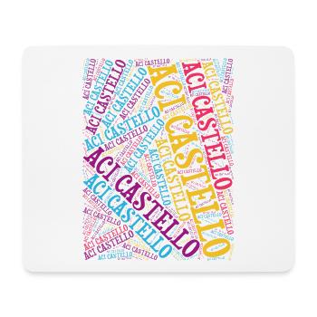 t-shirt Aci Castello word cloud t-shirt - Tapis de souris (format paysage) - blanc - Devant
