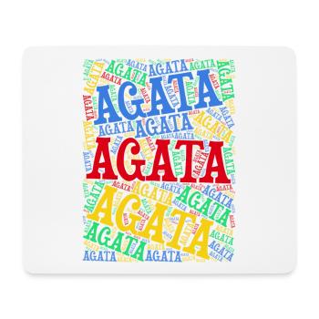 t-shirt Agata word cloud t-shirt gift idea - Mouse Pad (horizontal) - white - Front