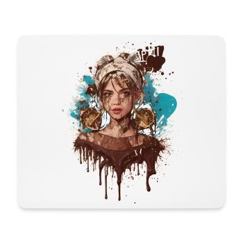 Sweet Lady - Mousepad (Querformat) - Weiß - Vorne