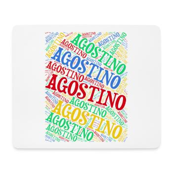 Idée cadeau Agostino t-shirt t-shirt nuage de mots - Tapis de souris (format paysage) - blanc - Devant