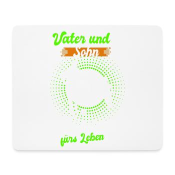 Vater und Sohn Freunde - Mousepad (Querformat) - Weiß - Vorne