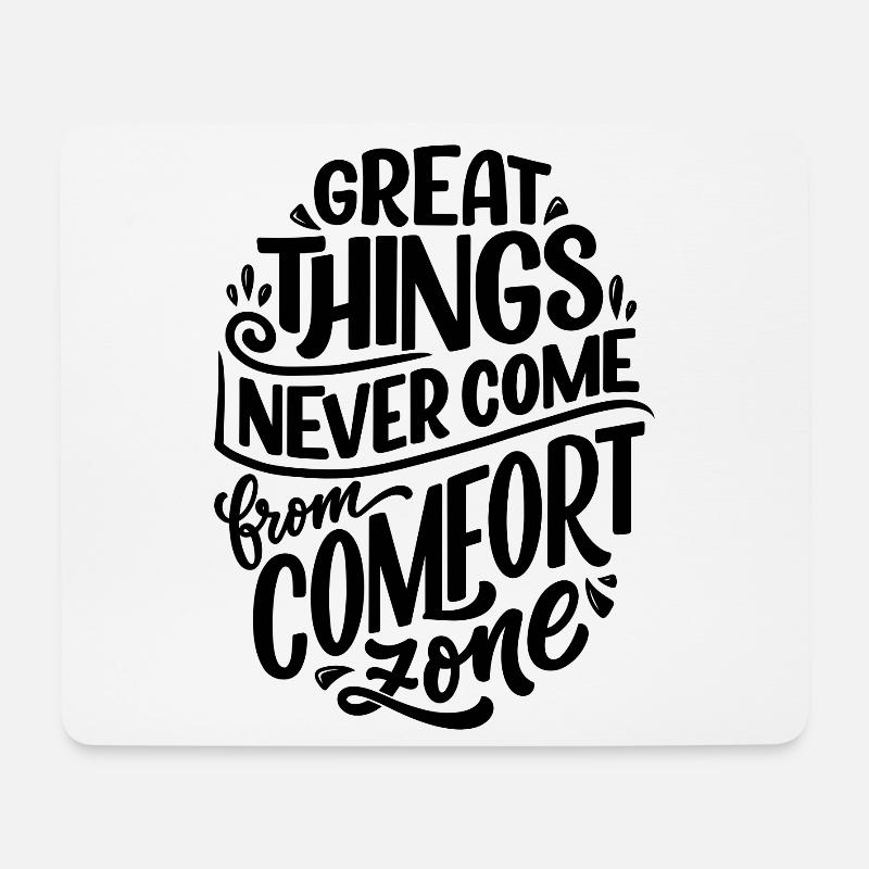 Great Things - Mousepad (Querformat) - Weiß