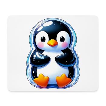 Pingouin - Tapis de souris (format paysage) - blanc - Devant