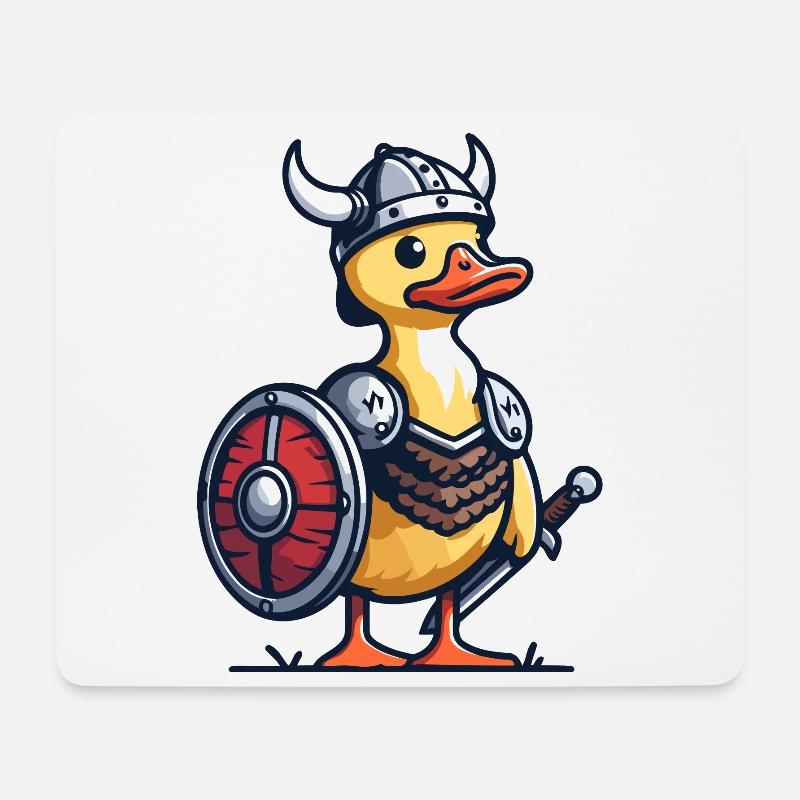 Viking Quacksalber: Die Ente von Walhalla - Mousepad (Querformat) - Weiß