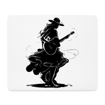 Guitarist - Mouse Pad (horizontal) - white - Front