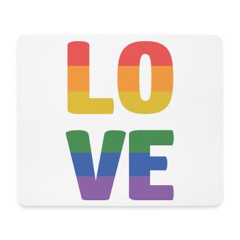 LGBT Pride Month - Liebe ist Liebe - Mousepad (Querformat) - Weiß - Vorne