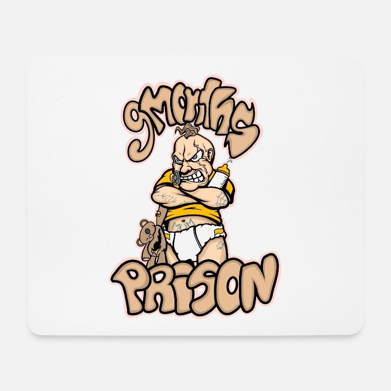 9 Monate - Mousepad (Querformat) - Weiß