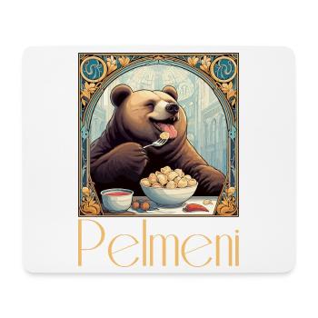 Pelmeni Bear Russian Gift - Mouse Pad (horizontal) - white - Front