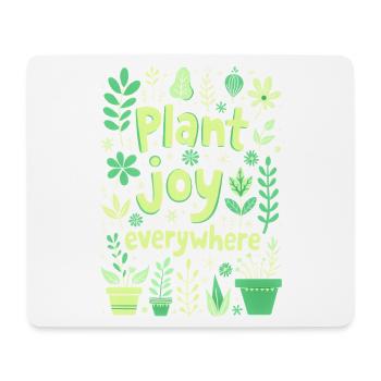 PLANTEZ DE LA JOIE PARTOUT - Tapis de souris (format paysage) - blanc - Devant