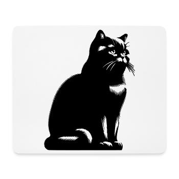 Chat British Shorthair - Tapis de souris (format paysage) - blanc - Devant
