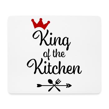 Men's Cooking Apron - Mouse Pad (horizontal) - white - Front