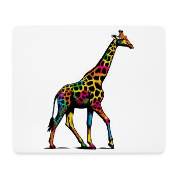 Girafe - Tapis de souris (format paysage) - blanc - Devant