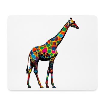 Girafe - Tapis de souris (format paysage) - blanc - Devant