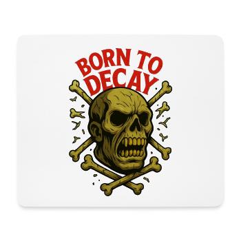 Geboren zum Verfall - Mousepad (Querformat) - Weiß - Vorne