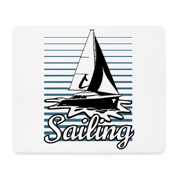 sailboat 002 - Mousepad (Querformat) - Weiß - Vorne