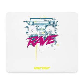 RAVE DANSEZ plus fort - Tapis de souris (format paysage) - blanc - Devant