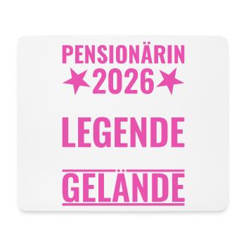 Retired 2026 A legend leaves the premises - Mouse Pad (horizontal) - white - Front