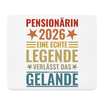 Retired 2026 A legend leaves the premises - Mouse Pad (horizontal) - white - Front