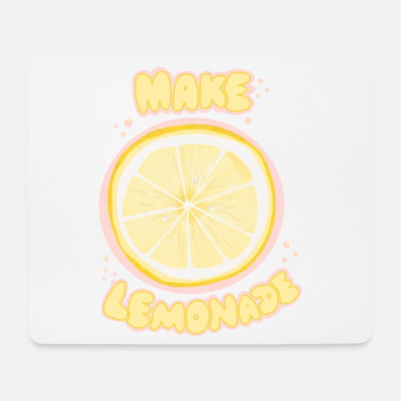 Zitronenlimo - Mousepad (Querformat) - Weiß