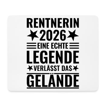 Pensioner 2026 A legend leaves the site - Mouse Pad (horizontal) - white - Front