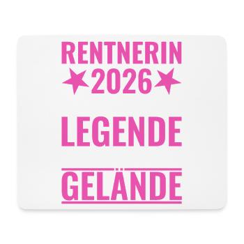 Pensioner 2026 A legend leaves the site - Mouse Pad (horizontal) - white - Front