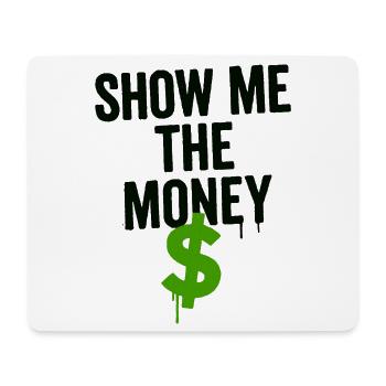 Humorous financial motif with dollar sign - Mouse Pad (horizontal) - white - Front