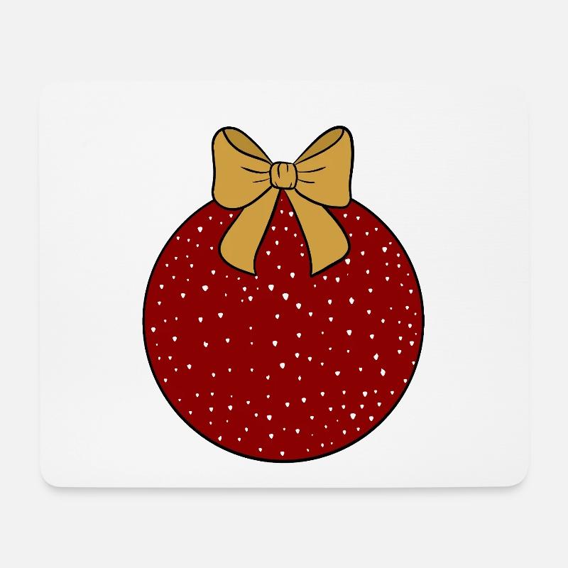 Weihnachtskugel  - Mousepad (Querformat) - Weiß