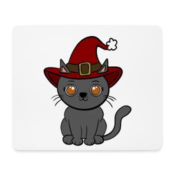 Katze Weihnachten  - Mousepad (Querformat) - Weiß - Vorne