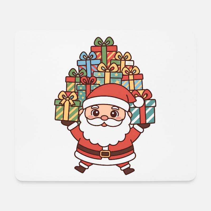 Weihnachtsmann Nikolaus - Mousepad (Querformat) - Weiß