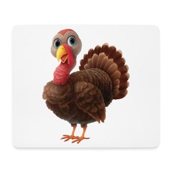 Truthahn - Mousepad (Querformat) - Weiß - Vorne