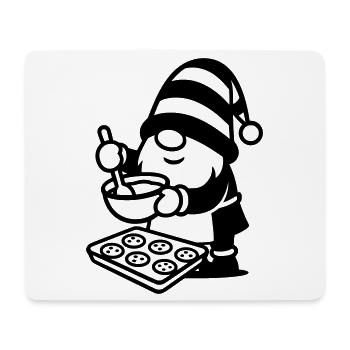 wichtel zwerg backen kekse plätzchen  - Mousepad (Querformat) - Weiß - Vorne