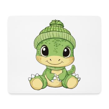 Dinosaurier Süß Niedlich Baby Kinder Tier Cartoon - Mousepad (Querformat) - Weiß - Vorne
