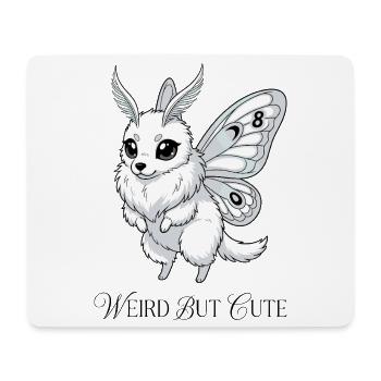 Un papillon étrange mais mignon du 8e anniversaire - Tapis de souris (format paysage) - blanc - Devant