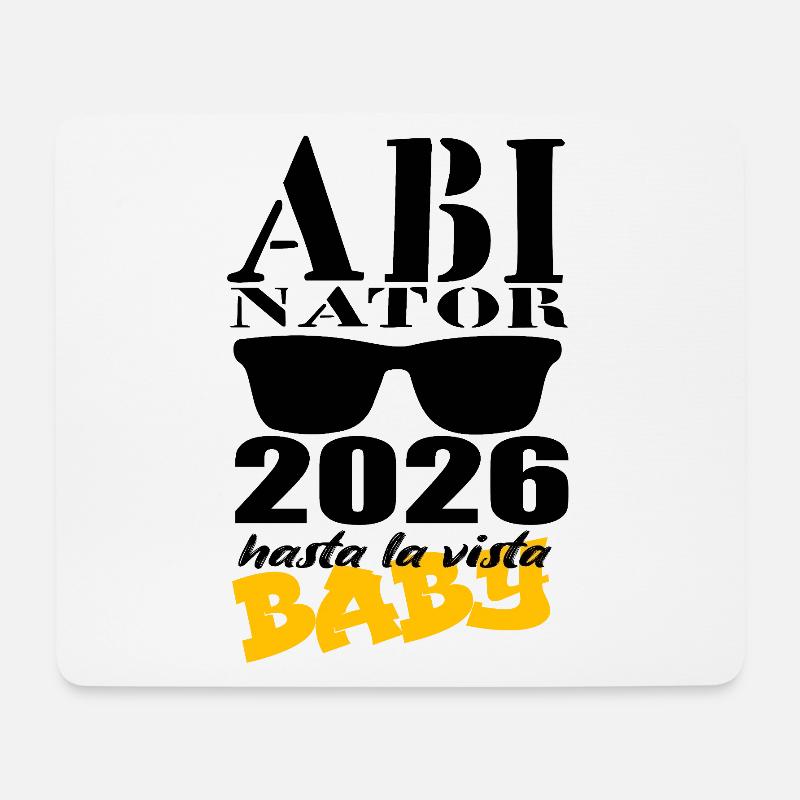 ABInator 2026 - Tapis de souris (format paysage) - blanc