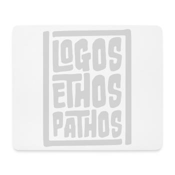 Logos Ethos Pathos Rhetorik Philosophie Student - Mousepad (Querformat) - Weiß - Vorne
