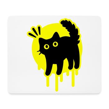 Chat Chat - Tapis de souris (format paysage) - blanc - Devant