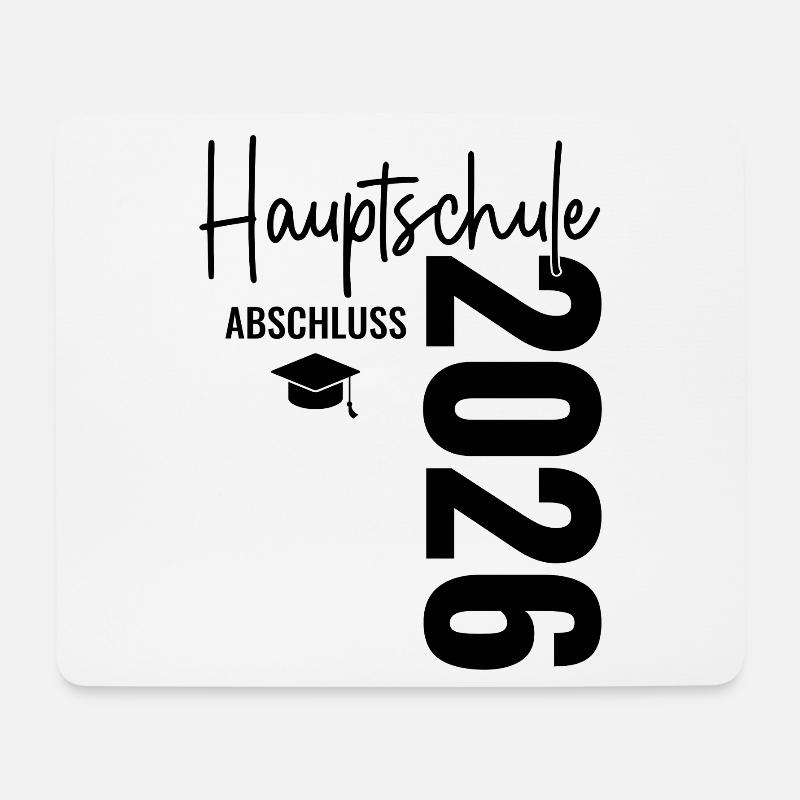 Hauptschulabschluss 2026 - Hauptschule Abschluss - Mousepad (Querformat) - Weiß