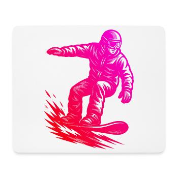 Ein Must Have für echte Snowboard - Mousepad (Querformat) - Weiß - Vorne