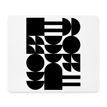 kühne geometrische Formen Design T-Shirt - Mousepad (Querformat) - Weiß - Vorne