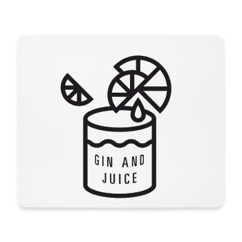 Gin und Saft - Mousepad (Querformat) - Weiß - Vorne