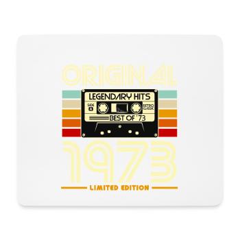 Original 1973 Retro Cassette - Mouse Pad (horizontal) - white - Front