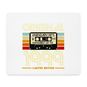 Originale Retro-Kassette von 1999 - Mousepad (Querformat) - Weiß - Vorne