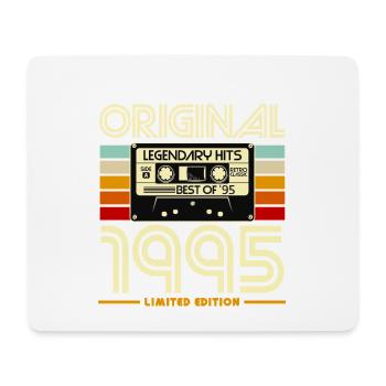 Original 1995 Retro Cassette - Mouse Pad (horizontal) - white - Front